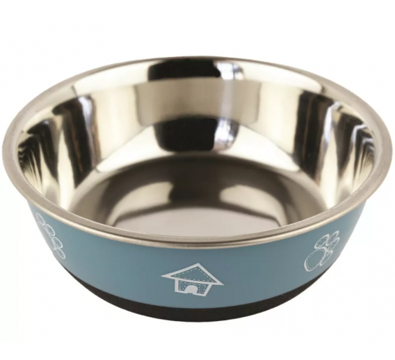 Gyvūnų prekės. Gyvūnėlių priežiūros priemonės. Dubenėliai gyvūnų maistui. Metalinis dubenėlis 295 ml