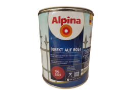 Dažai. Dažai, dažymo įrankiai, dažymo juostos. Metalo dažai. Metalo dažai Direkt auf Rost bordo RAL3005 0.75 l 