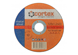 Darbo įrankiai. Įrankių priedai. Metalo pjovimo diskai. Metalo pjovimo diskas D125x1,2x22 Cortex 