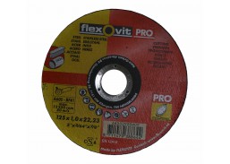 Darbo įrankiai. Įrankių priedai. Metalo pjovimo diskai. Metalo pjovimo diskas Flexovit PRO A60 S-BF41, 125x1 