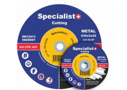 Metalo pjovimo diskas Specialist 230x2x22 