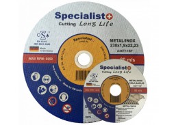 Darbo įrankiai. Įrankių priedai. Metalo pjovimo diskai. Metalo pjovimo diskas Specialist LongLife 125x1.2x22 