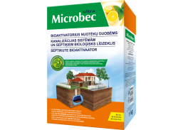 Švaros prekės. Priemonės lauko tualetams. Microbec preparatas nuotekų duobėms, 1kg