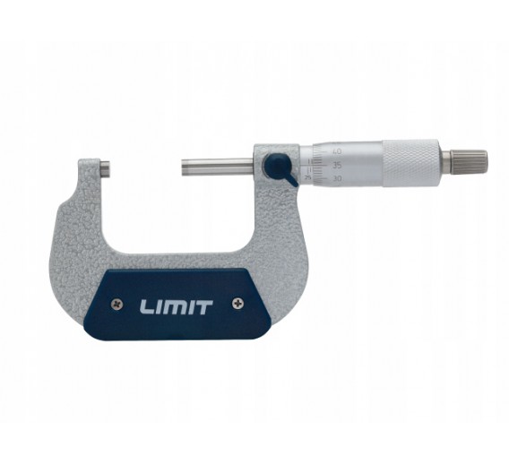 Darbo įrankiai. Mechaniniai įrankiai. Ruletės, matavimo juostos, slankmačiai. Slankmačiai, mikrometrai. Mikrometras 0-25mm Limit MMA 