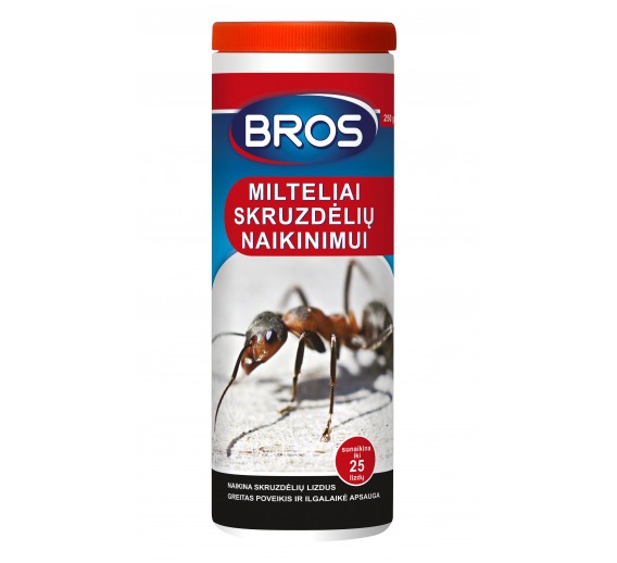 Milteliai nuo skruzdžių Bros, 250g 