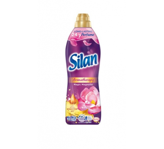 Švaros prekės. Skalbimo milteliai, skalbikliai, plovimo priemonės. Minkštiklis Silan Magic Magnolia 880ml 