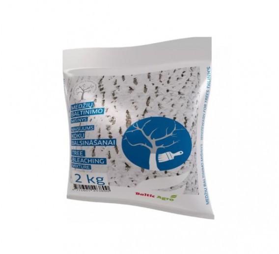 Sodo ir daržo prekės. Augalų apsaugos priemonės. Sodo priežiūros priemonės. Mišinys medeliams balinti Baltic Agro, 2 kg 