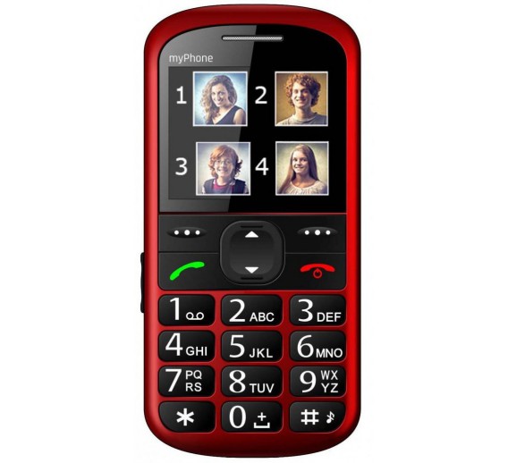 Elektronikos prekės. Mobilieji telefonai ir planšetiniai kompiuteriai. Mobilieji telefonai myPhone. Mobilus telefonas myPhone Halo 2 RED 0,3Mpx 