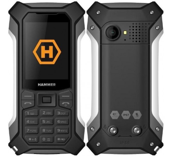 Elektronikos prekės. Mobilieji telefonai ir planšetiniai kompiuteriai. Mobilieji telefonai myPhone. Mobilus telefonas MyPhone HAMMER Patriot Black 