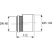 Santechnikos prekės. Vidaus kanalizacija. WC pajungimai. Modulio redukcija TECE DN100  kaina