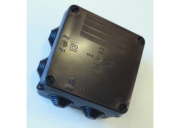 Montavimo dėžutė 100x100x55 mm IP55 juoda 
