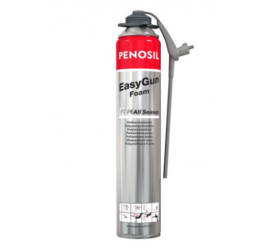 Vidaus apdailos prekės. Hermetikai, montavimo putos, sandarinimo juostos. Sandarinimo, montavimo putos. Montavimo putos PENOSIL Easy Gun PU FOAM, 750ml 