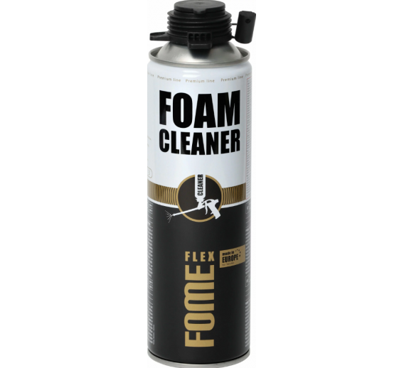 Vidaus apdailos prekės. Hermetikai, montavimo putos, sandarinimo juostos. Sandarinimo, montavimo putos. Montavimo putų valiklis Foam Cleaner FOME FLEX 500 ml 