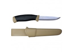 Darbo įrankiai. Mechaniniai įrankiai. Peiliai ir geležtės. Statybiniai peiliai, iškylavimo peiliai. Morakniv® Companion (S) peilis, Desert, nerūdyjantis plienas