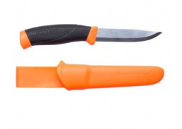 Darbo įrankiai. Mechaniniai įrankiai. Peiliai ir geležtės. Statybiniai peiliai, iškylavimo peiliai. Morakniv® Companion (S) peilis, Orange, nerūdijantis plienas
