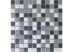 Vidaus apdailos prekės. Plytelės. Plytelių mozaikos. Mozaika GREY MOSAIC K60452 H3B 30x30 cm 