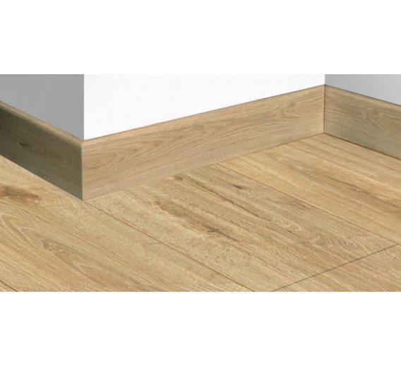 Vidaus apdailos prekės. Apdailos, sujungimo profiliai. Grindjuostės. Medinės ir MPP grindjuostės. MPP grindjuostė P85 3481, 2500x85x16 mm 