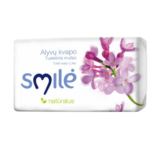 Švaros prekės. Muilas, pasta rankoms plauti. Muilas alyvų kvapo Smilė 90g 