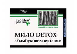 Švaros prekės. Muilas, pasta rankoms plauti. Muilas Detox su bambuko anglimi 70g 