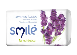 Švaros prekės. Muilas, pasta rankoms plauti. Muilas levandų kvapo Smilė 90g 