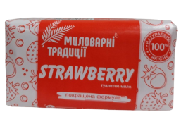 Švaros prekės. Muilas, pasta rankoms plauti. Muilas Soaps Traditions žemuogių 180g 