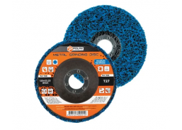 Darbo įrankiai. Įrankių priedai. Šlifavimo medžiagos. Fibro šlifavimo diskai. Nailoninis šlifavimo diskas Polax 54-108 blue medium, 125 mm 