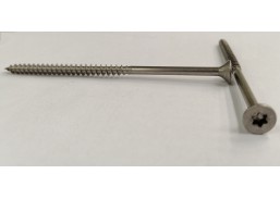 Tvirtinimo detalės. Medsraigčiai, savisriegiai, savigręžiai. Nerūdijančio plieno medsraigčiai A2. Nerūdijančio plieno medsraigtis A2, 5x100 mm 