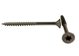 Tvirtinimo detalės. Medsraigčiai, savisriegiai, savigręžiai. Nerūdijančio plieno medsraigčiai A2. Nerūdijančio plieno medsraigtis A2, 5x80 mm