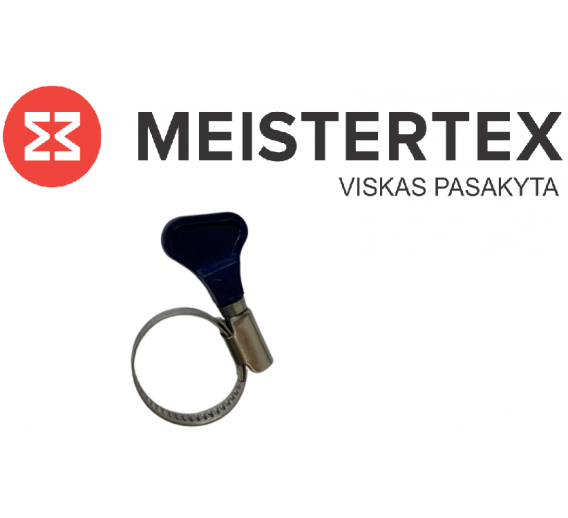 Tvirtinimo detalės. Sąvaržos. Nerūdijančio plieno sąvaržos. Nerūdijančio plieno sąvarža 25-40 mm su rankenėle 1vnt 