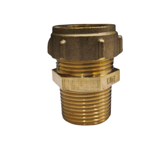 Santechnikos prekės. Vamzdynų sistemos. Vamzdžių sujungimo detalės. Žalvarinės jungtys. Žalvariniai nipeliai. Nipelis CONEX 22x3/4