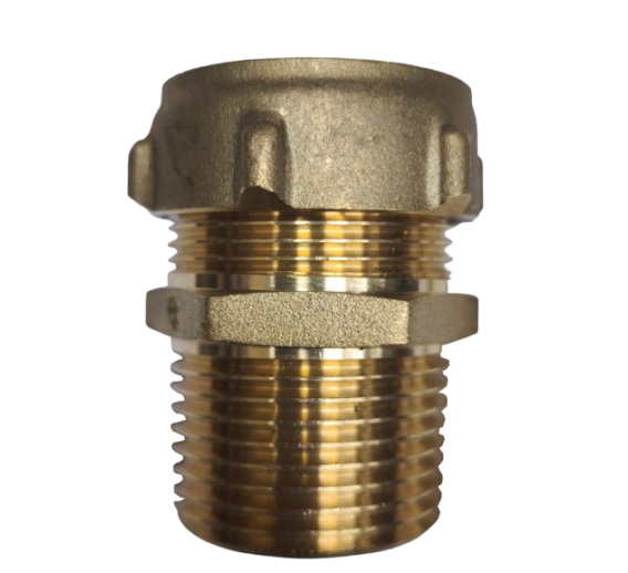 Santechnikos prekės. Vamzdynų sistemos. Vamzdžių sujungimo detalės. Žalvarinės jungtys. Žalvariniai nipeliai. Nipelis CONEX 28x1