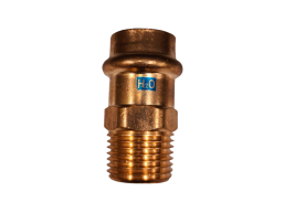 Santechnikos prekės. Vamzdynų sistemos. Vamzdžių sujungimo detalės. Varinės jungtys. Nipelis CU press 18x1/2 iš.