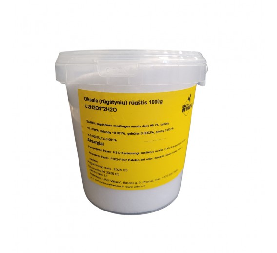 Gyvūnų prekės. Bitininkystės prekės. Įvairūs reikmenys bitininkams. Oksalo rūgštis 1 kg