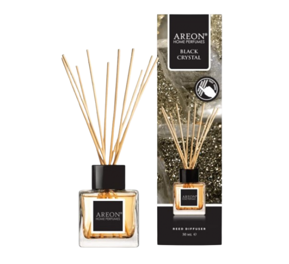 Švaros prekės. Oro gaivikliai, namų kvapai. Oro gaiviklis Areon Black Crystal 50ml 