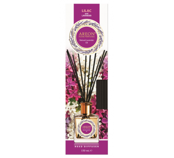 Švaros prekės. Oro gaivikliai, namų kvapai. Oro gaiviklis AREON Lilac Natural Lavender 150ml 