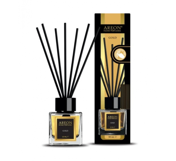 Švaros prekės. Oro gaivikliai, namų kvapai. Oro gaiviklis Areon Lux Gold 50ml 