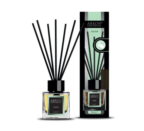 Švaros prekės. Oro gaivikliai, namų kvapai. Oro gaiviklis Areon Lux Silver 50ml 