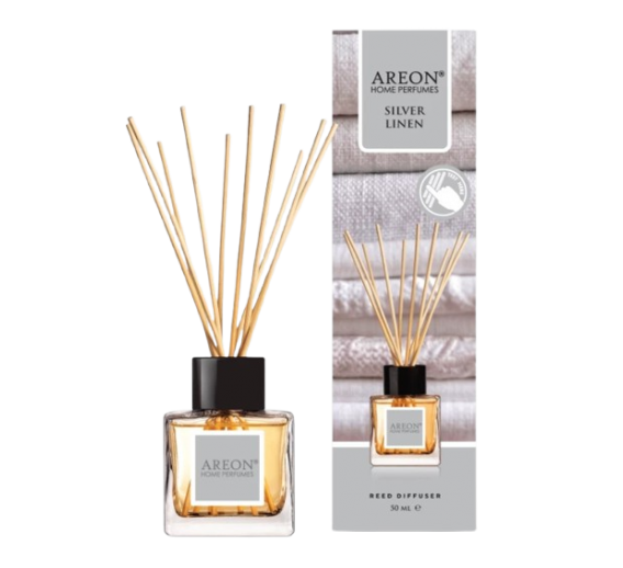 Švaros prekės. Oro gaivikliai, namų kvapai. Oro gaiviklis Silver Linen 50ml 