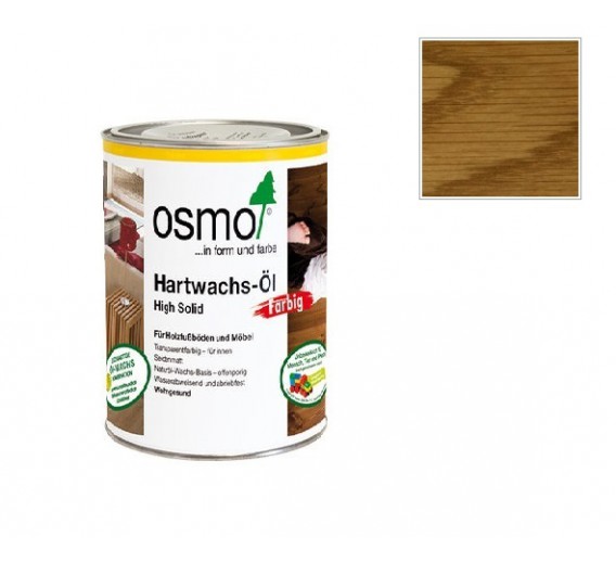 Dažai. Medienos apsaugos ir dekoravimo priemonės. Aliejus medienai. Osmo Hardwax aliejus Tints 3071 medaus sp. 0.75l 