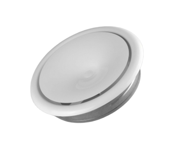 Šildymas ir vėdinimas. Ventiliacinės grotelės. Padavimo difuzorius ANM-P 125, d-125 mm 