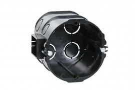 Pagilinta potinkinė dėžutė 63 mm juoda, LIREGUS MD-2J 