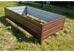 Pakelta lysvė Klasika Garden 150x75x30cm, medžio imit. 