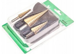 Darbo įrankiai. Įrankių priedai. Grąžtai metalui. Pakopiniai grąžtai metalui. Pakopiniai grąžtai metalui, 4-32 mm. 