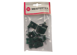 Metalų gaminiai . Tvoros, tvoralentės, tinklai tvoroms. Tvorų tvirtinimo elementai. Panelės laikiklis žalias 10vnt 