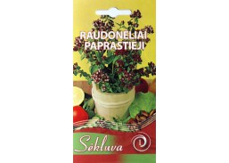 Sodo ir daržo prekės. Sėklos, daigyklos, durpinės tabletės. Prieskoniniai augalai. Paprastieji raudonėliai