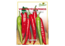 Sodo ir daržo prekės. Sėklos, daigyklos, durpinės tabletės. Paprikų sėklos. Paprika Cayenna 1.25g 