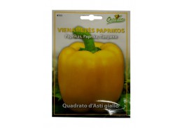 Sodo ir daržo prekės. Sėklos, daigyklos, durpinės tabletės. Paprikų sėklos. Paprika Quadrato D asti giallo 1.2 g Hortus 