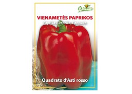 Sodo ir daržo prekės. Sėklos, daigyklos, durpinės tabletės. Paprikų sėklos. Paprika Quadrato d Asti roso 0,5g 