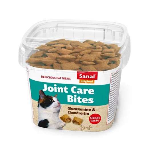 Gyvūnų prekės. Gyvūnėlių priežiūros priemonės. Naminių gyvūnų maistas. Pašaro papildas katėms Sanal Joint Care cup 75 g. 