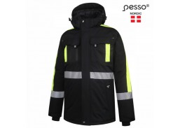 Pašiltinta Pesso striukė NOVA S juoda/geltona 